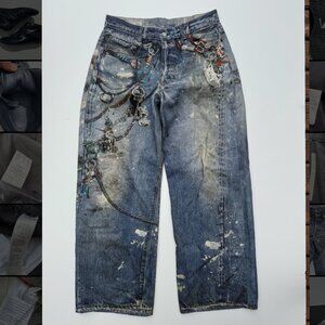Acne Trompe L'oeil Jeans